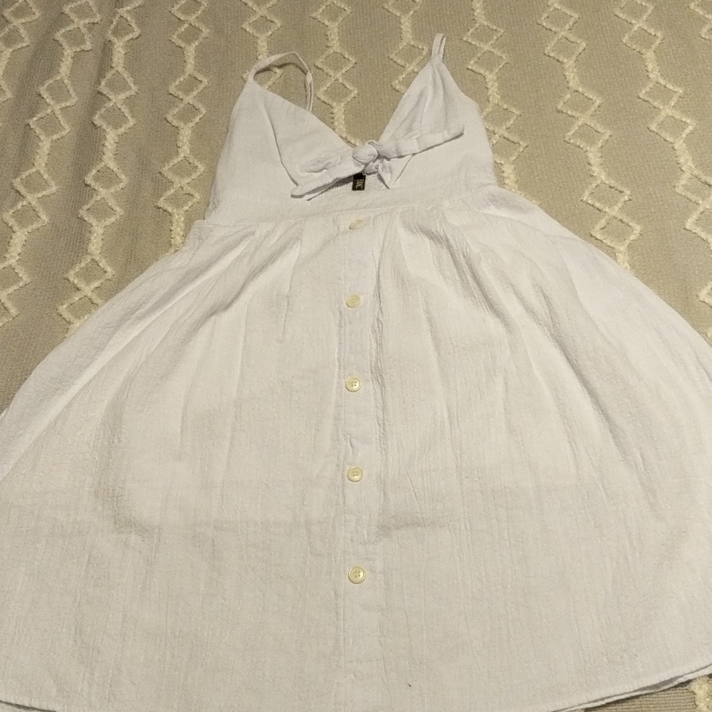White beach dress